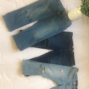 Three pairs Hollister Jean legging 👖